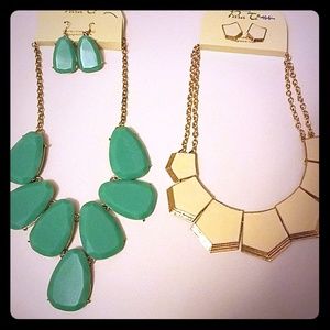 Costume Jewelry two necklace and earrings sets